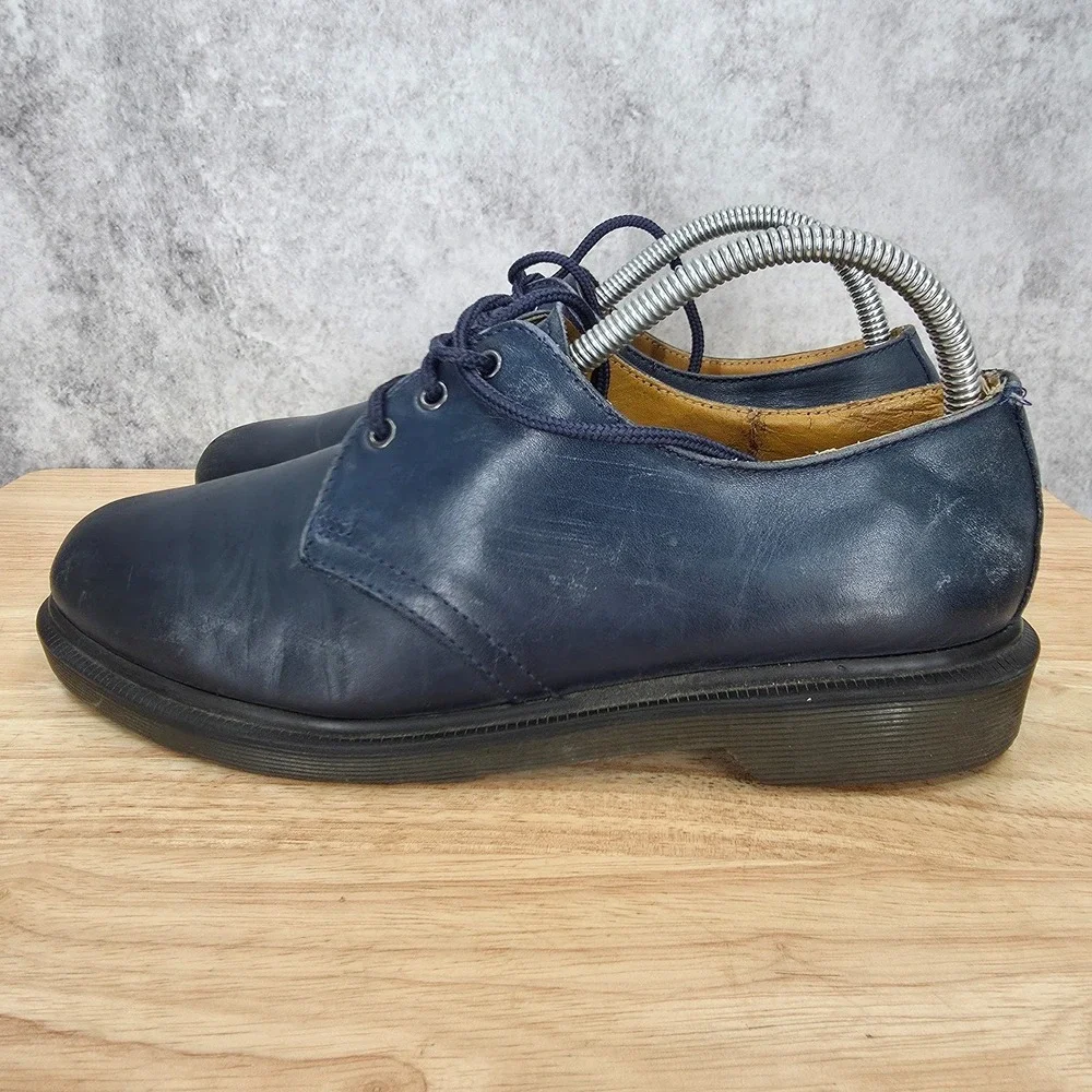 Dr. Martens Derby Shoes Mens 7 M Navy Blue Air Wair Oxford Casual Shoes 1461
